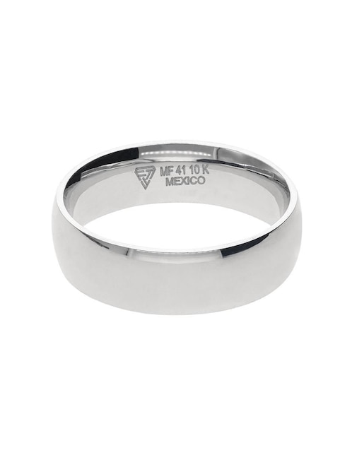 Anillo de compromiso de oro blanco 10 k Aprecio 1