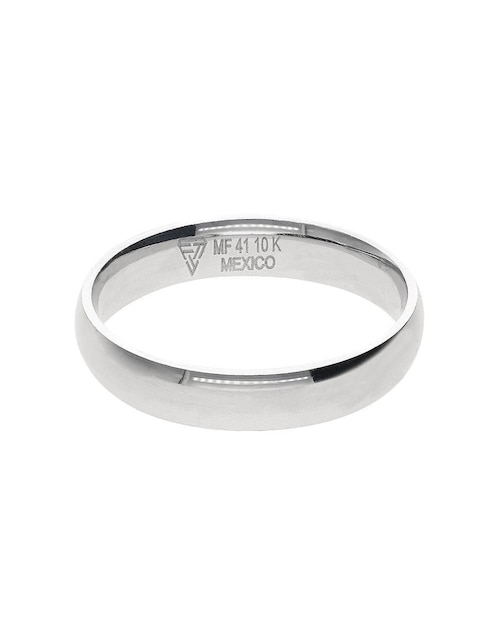 Anillo de compromiso de oro blanco 10 k Fonelli