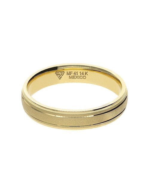 Argolla de oro amarillo 14 k Fonelli