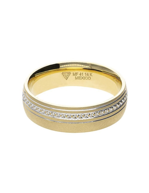Anillo de compromiso de oro 14 k Fonelli