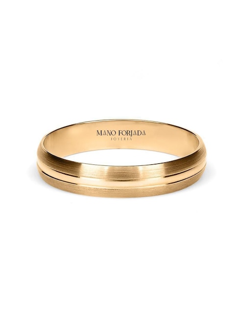 Argolla de oro 14 k Mano Forjada