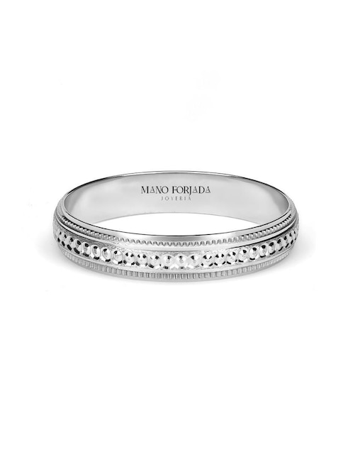 Argolla de oro 14 k Mano Forjada