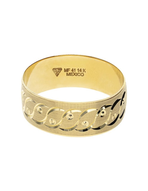 Anillo de compromiso de oro 10 k Fonelli