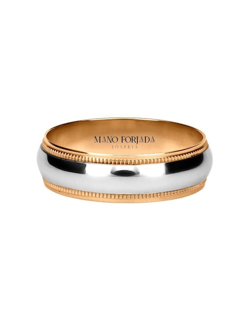 Argolla de oro 14 k Mano Forjada