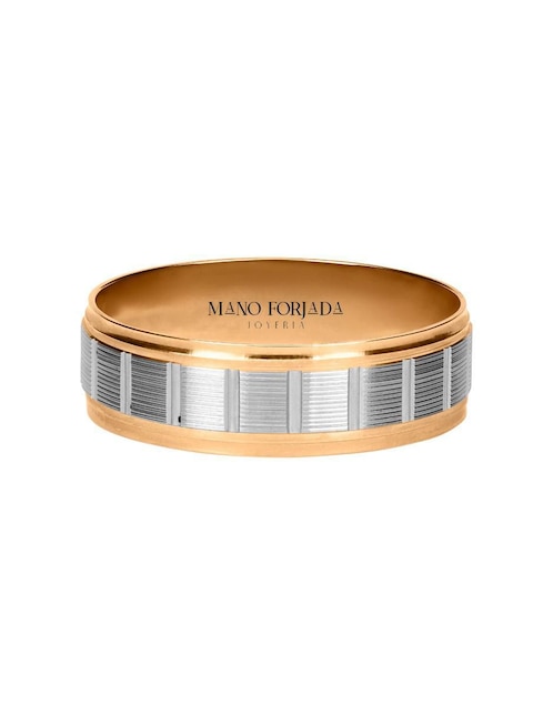 Argolla de oro 14 k Mano Forjada