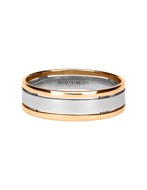 Argolla de oro 14 k Mano Forjada