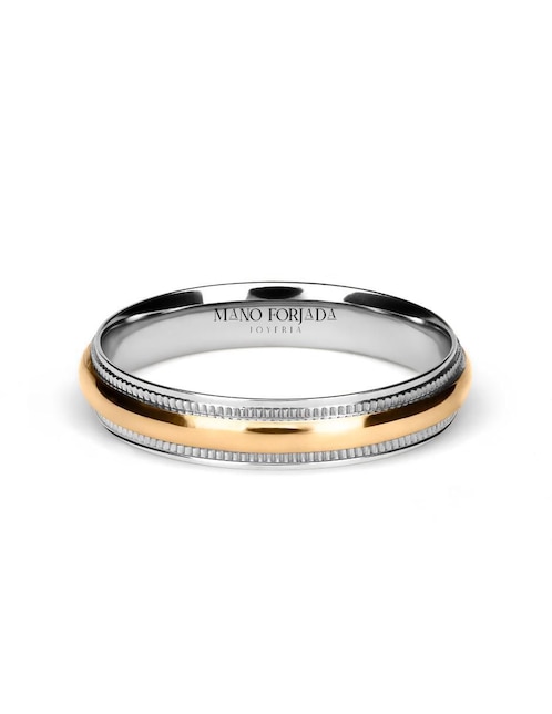 Argolla de oro 14 k Mano Forjada