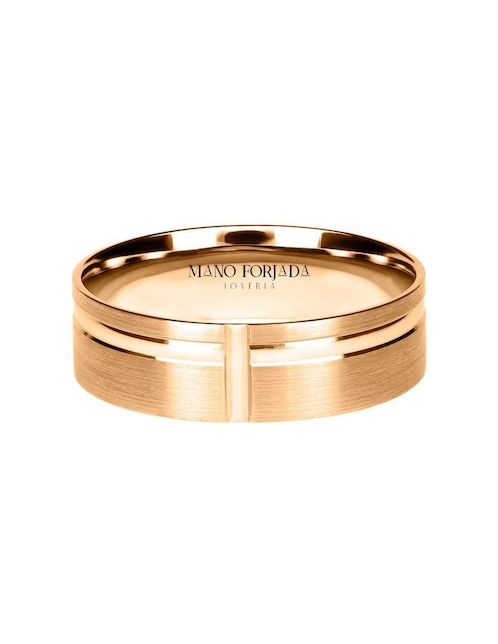Argolla de oro 14 k Mano Forjada