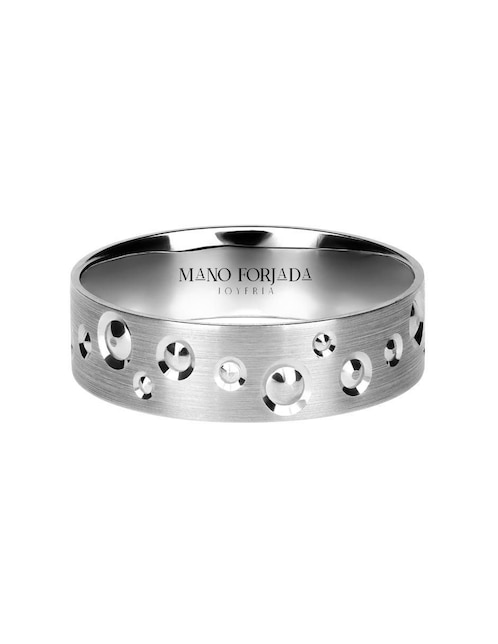 Argolla de oro 14 k Mano Forjada
