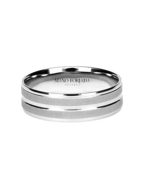 Argolla de oro 14 k Mano Forjada