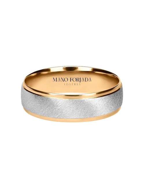 Argolla de oro 14 k Mano Forjada