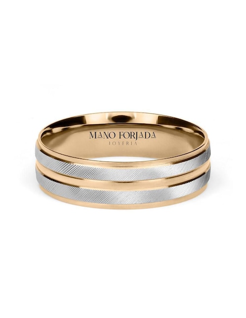 Argolla de oro 14 k Mano Forjada