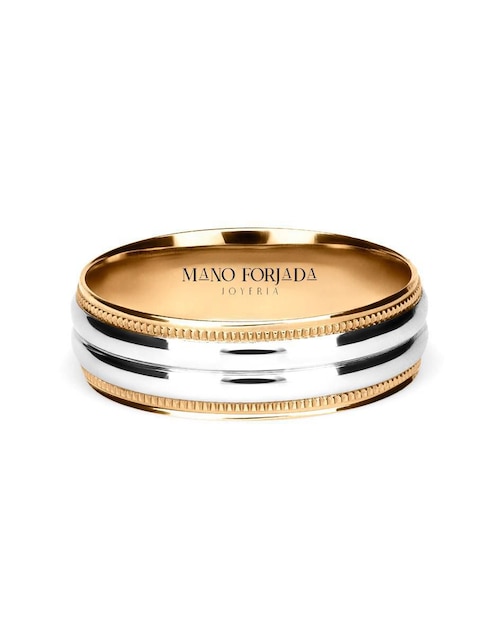 Argolla de oro 14 k Mano Forjada