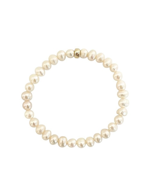 Pulsera de oro 10 K con acabado brillante