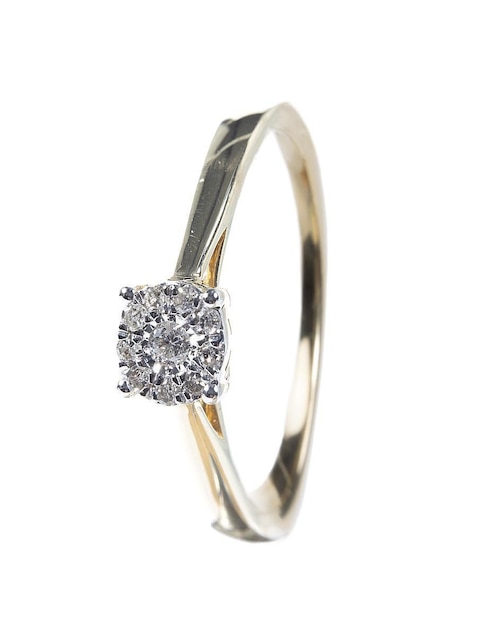 Anillo "de (si aplica)" redondo lucie sin familia o colección no aplica 14 k "de" oro diamante