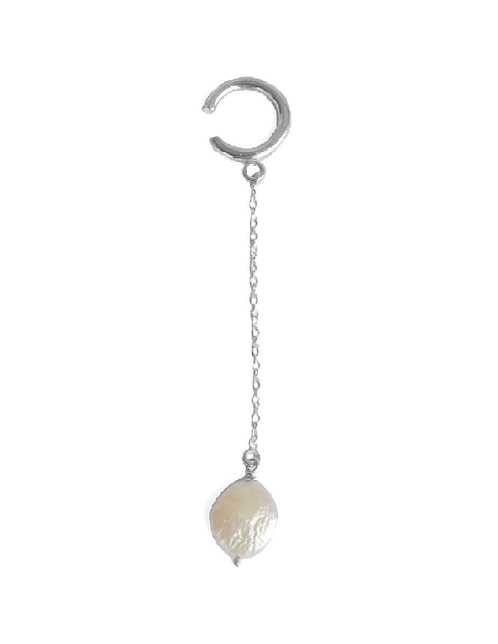 Aretes circulares Teresa Díaz Joyería Mexicana Tesoros Del Océano de plata P 925 con acabado plateado perla