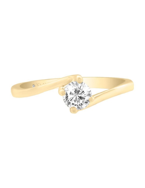 Solitario "de" oro 14 k klamore ryoko diamante