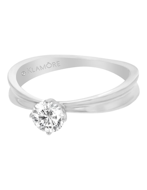 Solitario de oro 14 k Wendy diamante 1