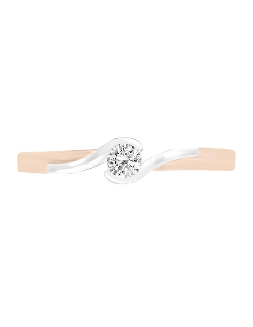 Solitario de oro 14 k Kina diamante 1