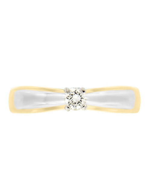 Solitario "de" oro 14 k klamore kira diamante