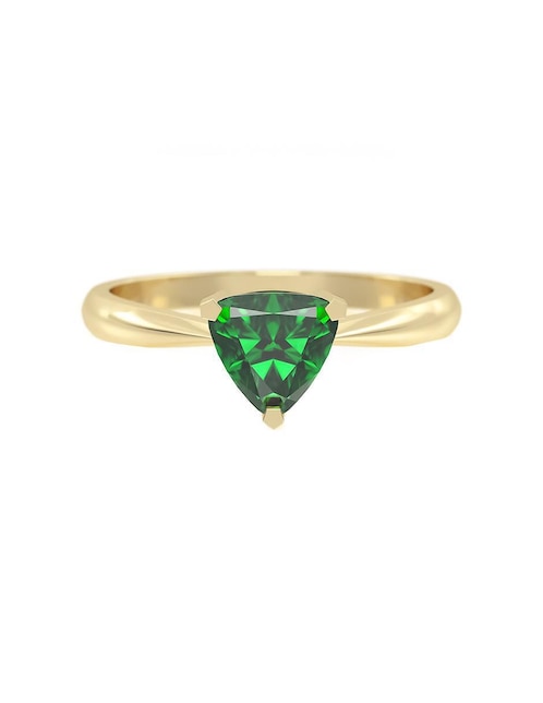 Anillo de compromiso "de" oro 14 k abba joyas sin familia zirconia