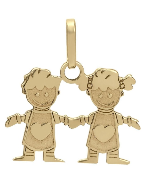 Dije de niño Cristal Joyas de oro 14 K