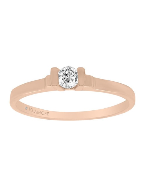 Solitario de oro 14 k Kambri diamante 1