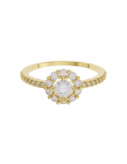 Anillo de compromiso de oro 14 K Fonelli zirconia