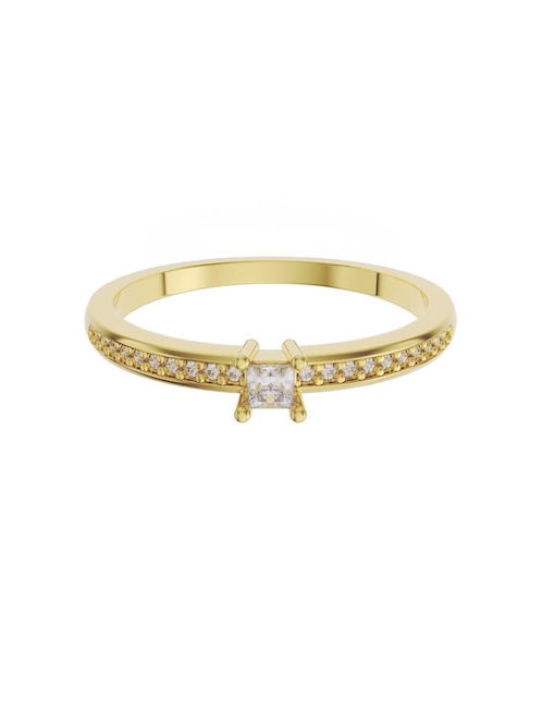 Anillo de compromiso de oro 14 K Fonelli zirconia