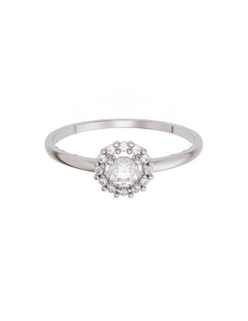 Anillo de compromiso de oro 10 K Fonelli Promesa zirconia