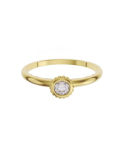 Anillo de compromiso de oro 10 K Fonelli Promesa zirconia
