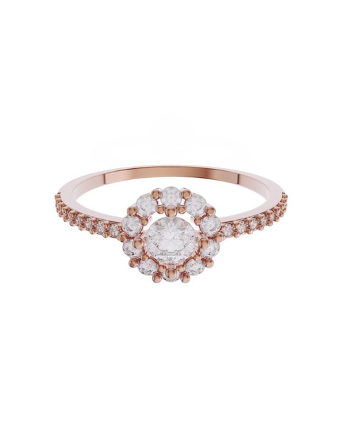 Anillo de compromiso de oro 10 k Promesa zirconia 1