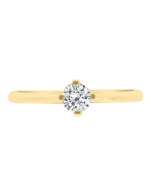 Anillo de compromiso de oro 14 K Klamore Karat diamante