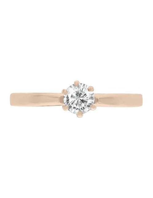 Anillo de compromiso de oro 14 k Elsi diamante 1