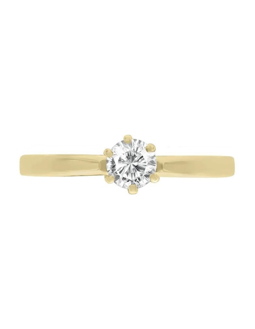 Anillo de compromiso de oro 14 K Klamore Elsi diamante