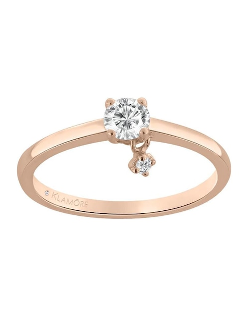Anillo de compromiso de oro 14 k Dysis diamante 1