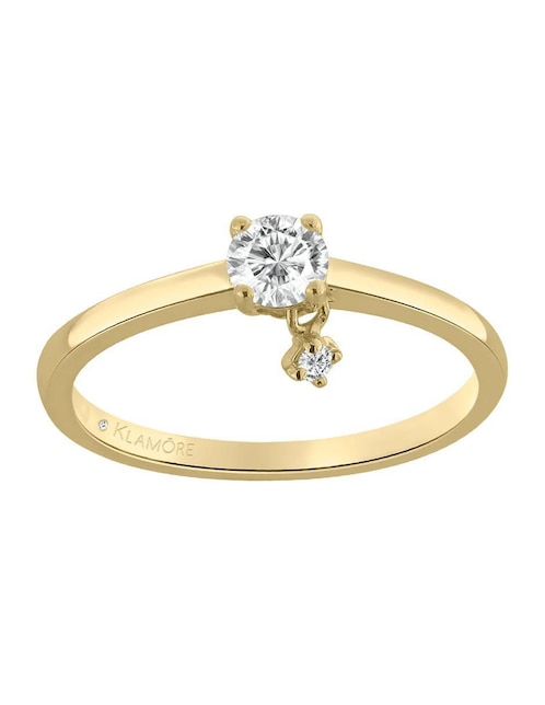 Anillo de compromiso de oro 14 K Klamore Dysis diamante