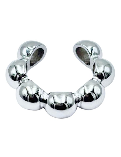 Aretes circulares de plata P 925 con acabado lustre
