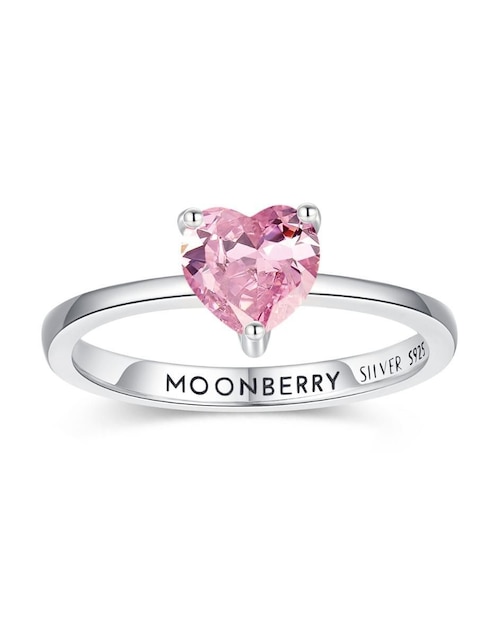 Anillo de corazón Moonberry P 925 de plata zirconia cúbica brillante