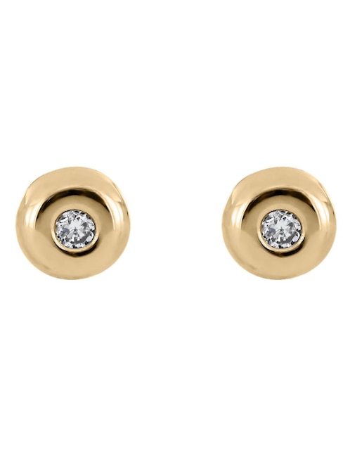 Broqueles redondos Cristal Joyas de oro diamante