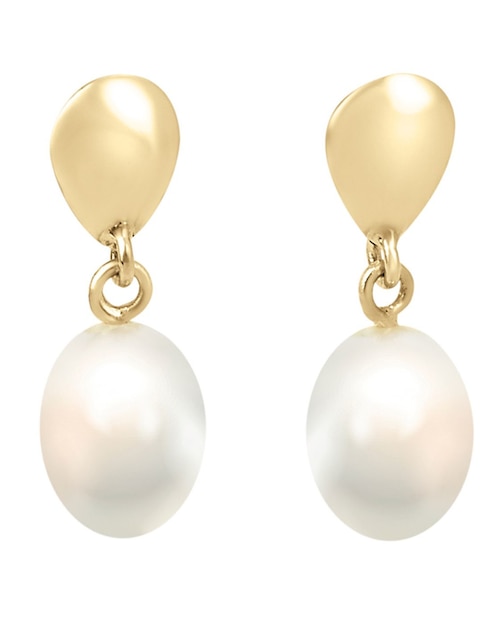 Broqueles de perla Cristal Joyas de oro perla