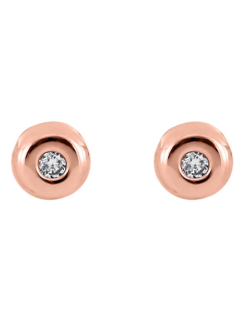 Broqueles redondos Cristal Joyas de oro florentino diamante