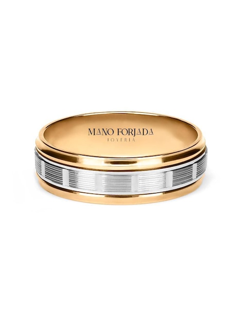 Argolla de oro 14 k Mano Forjada