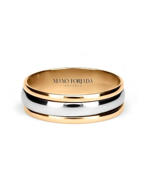 Argolla de oro 14 k Mano Forjada