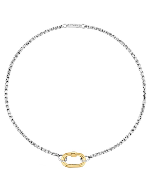 Pulsera Tous de oro amarillo 18 k Hold Oval con acabado liso