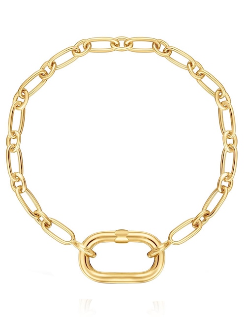 Pulsera Tous de plata p 925 Hold Oval con acabado pulido