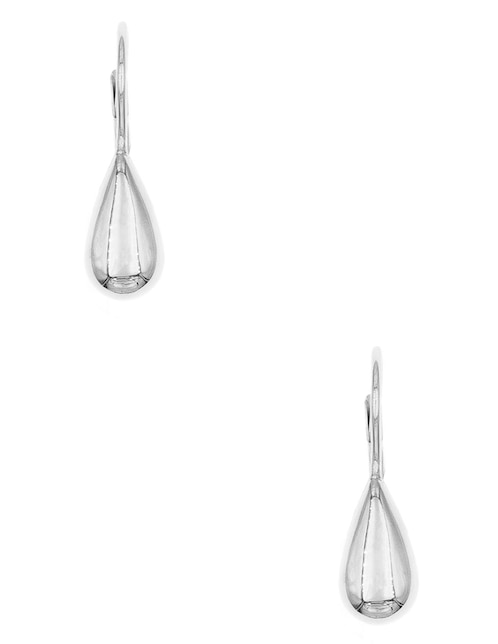 Aretes de gota Silvex Spa de plata P 925 con acabado brillante