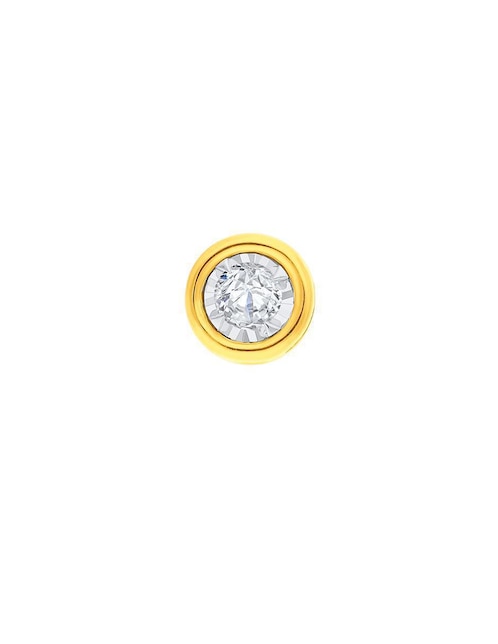 Aretes circulares Joyerías Bizzarro de oro diamante