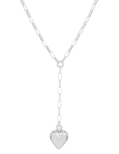 Collar de corazón Silvex Spa de plata P 925