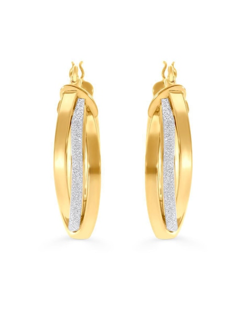 Arracadas de oro 14 K con acabado brillante 1